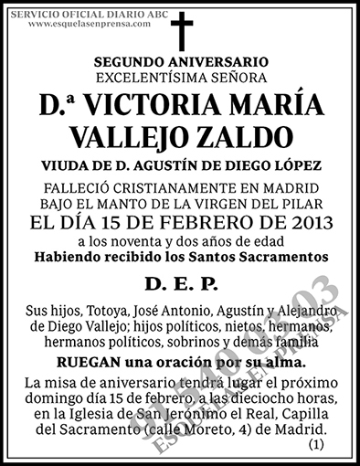 Victoria María Vallejo Zaldo
